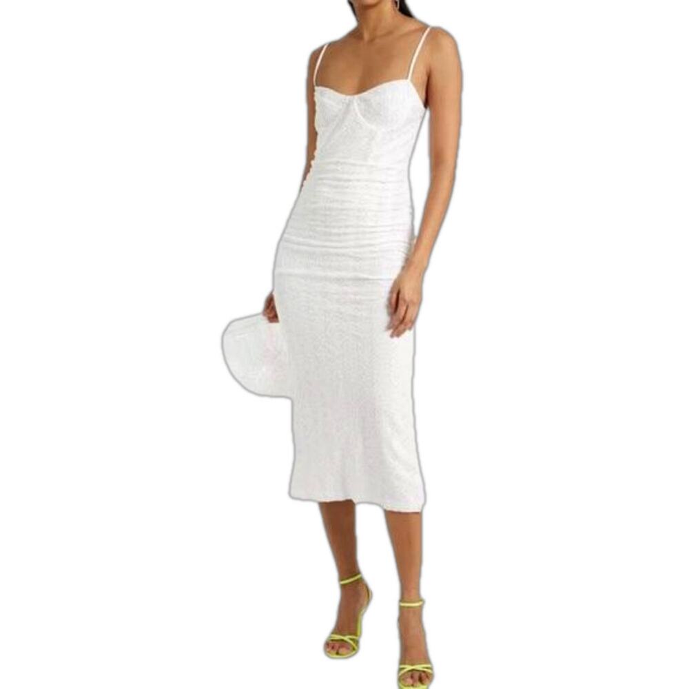 Jonathan Simkhai Dress Eyelet Size Medium NWT